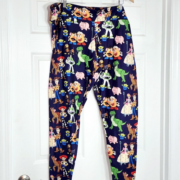Toy Story Disney Parks Pixar Womens 2XL Leggings Woody Jessie Buzz Stretchy - Picture 7 of 11
